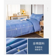 平纹纯棉床品三件套（单人）